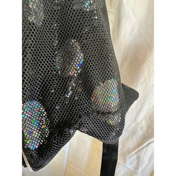 Children’s Place Black Sequin Heart and Dot Backpack - Picture 4 of 6
